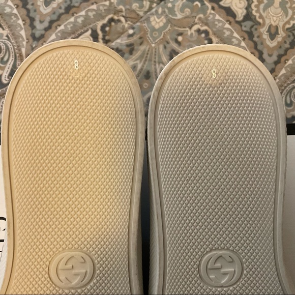 New GUCCI Kura Denim Slip On Sneakers Mens Sz 8 - Picture 12 of 13